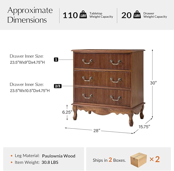 HULALA HOME Transitional Side Table Set of 2 - Image 2