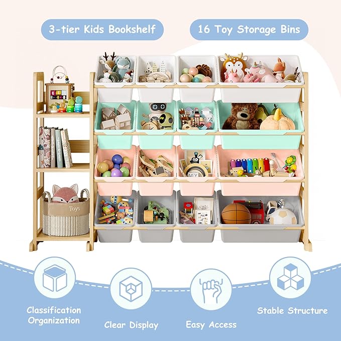 EXPERLAM Toy Storage Organizer, Toy Storage Shelf - Image 5