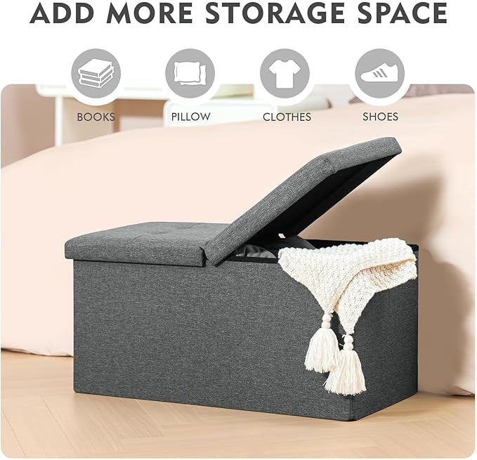 B FSOBEIIALEO Storage Ottoman - Image 4