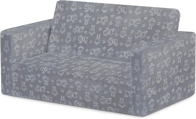 Delta Children - Serta Perfect Sleeper Kids 2-Seater Sofa, Convertible 2-in-1 - Image 9