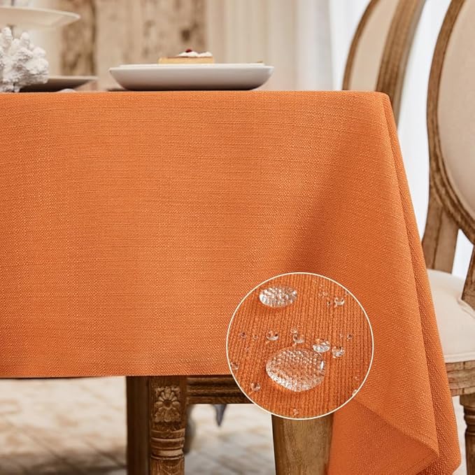 BALCONY & FALCON Rectangle Tablecloth Washable Wrinkle Resistant and Water by BALCONYFALCON