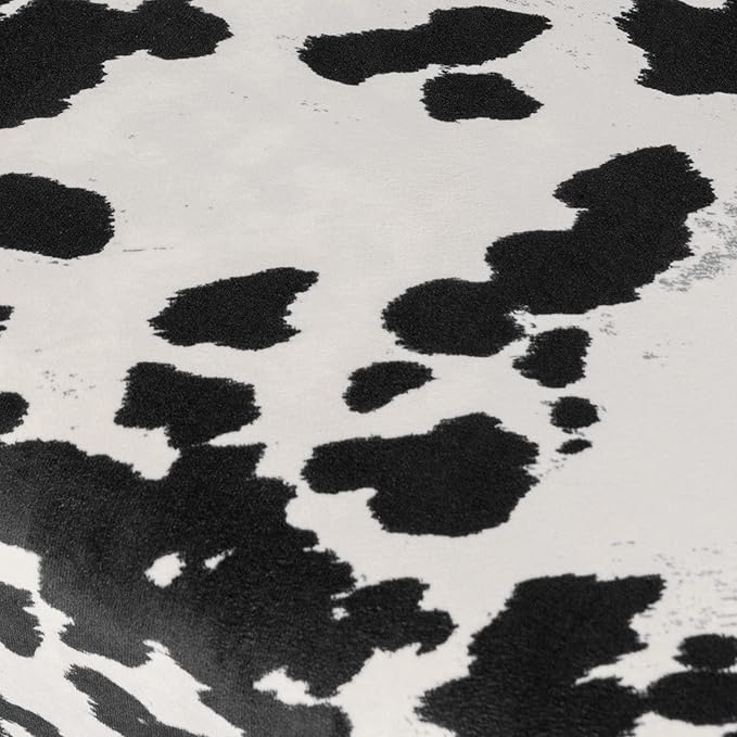 DUHOME Velvet Bench Ottoman, Upholstered Bedroom Benches Cow Print End of Bed - Image 7