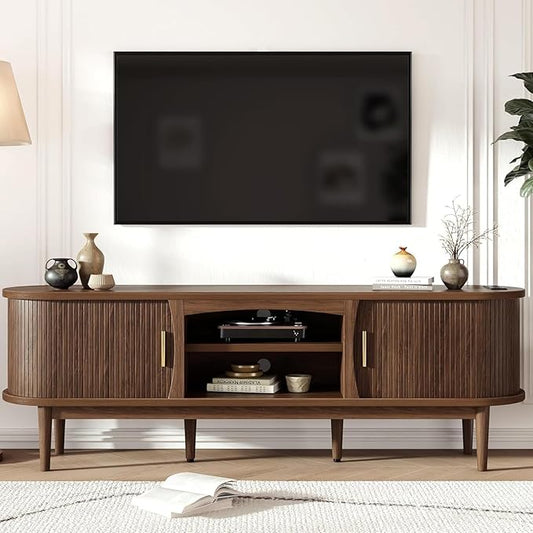 Decofy Mid Century TV Stand for TVs up to 65 Inches, Entertainment Center by Decofy