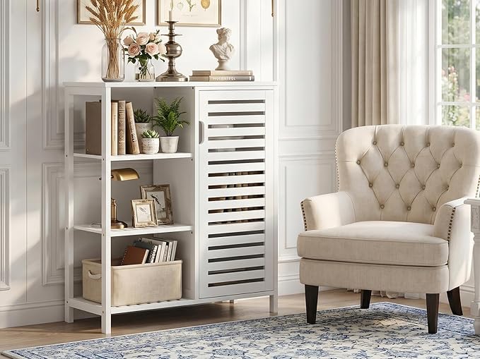 HITNET Bathoom Storage Cabinet, Bamboo Floor Cabinet - Image 5