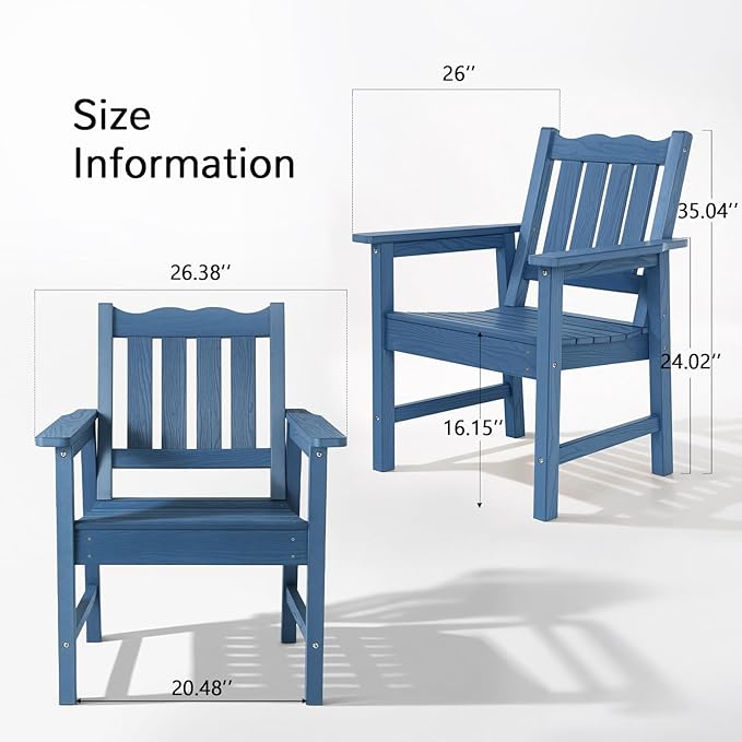 Stoog All-Weather Patio & Garden Chair, Outdoor Dining Chair - Image 3