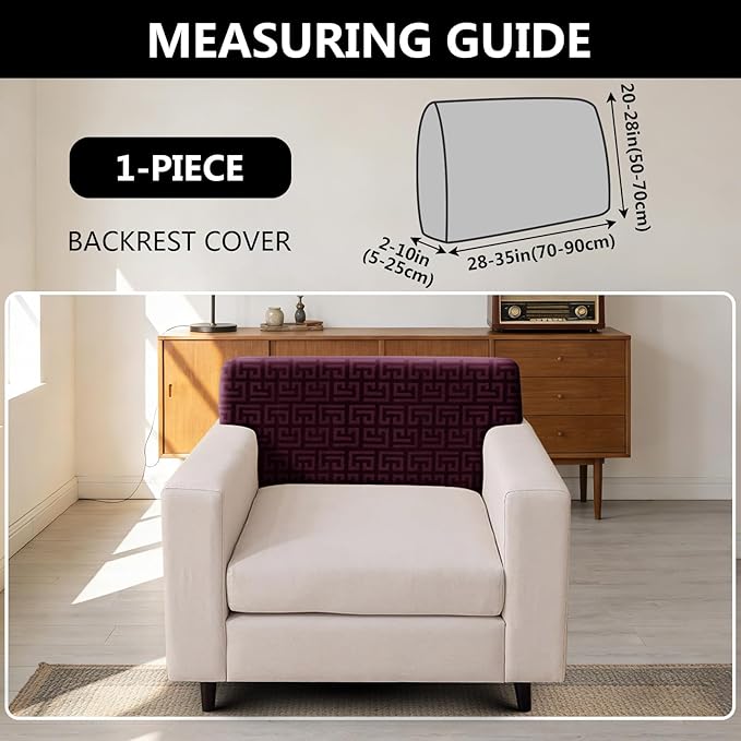 UNBBRRL Stretch Couch Backrest Cushion Cover - Image 2