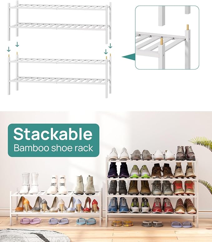 viewcare Long Shoe Rack for Entryway, Shoe Organizer for Hallway Closet - Image 6
