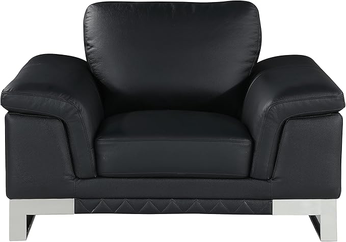Blackjack Furniture Weston Collection Genuine Italian Leather Living Room Chair - Image 15