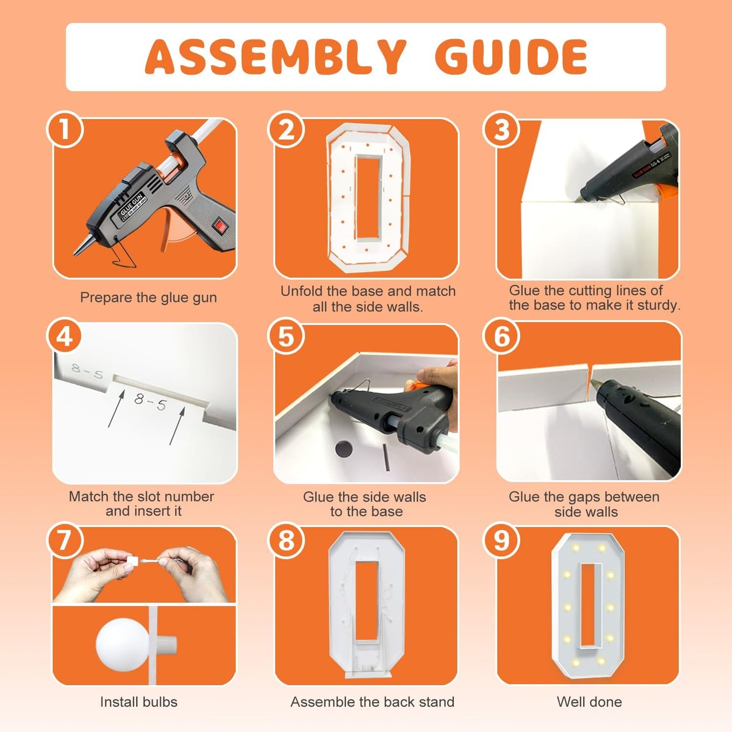 3FT Marquee Numbers 30, Large Light Up Numbers 30th Birthday Decorations for Her Him, Cardboard Numbers for Women Men Anniversary Party Decor Backdrop, DIY Foam Board Mosaic Number Sign