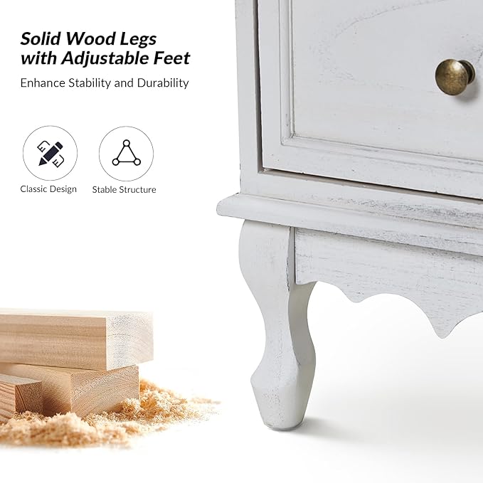 HULALA HOME 3-Drawer Nightstand - Image 6