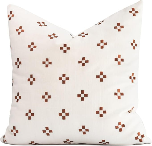 Crumbs Home Modern Farmhouse Fall Linen Indoor Outdoor Throw Pillow Cover Only by CRUMBSHOME