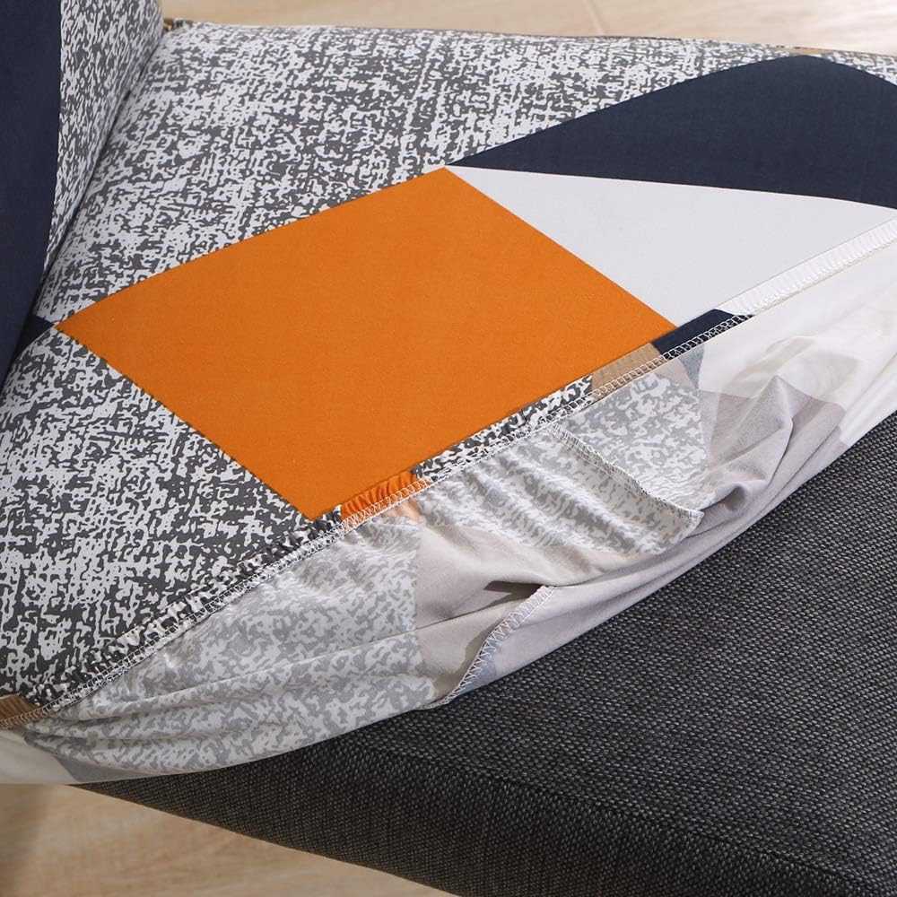 Stretchy Parson Chair Slipcovers for Dining Room Chair seat Covers Chair Protectors for Party Pet Protection Universal Fit Soft Polyester (Set of 4, Geometric)