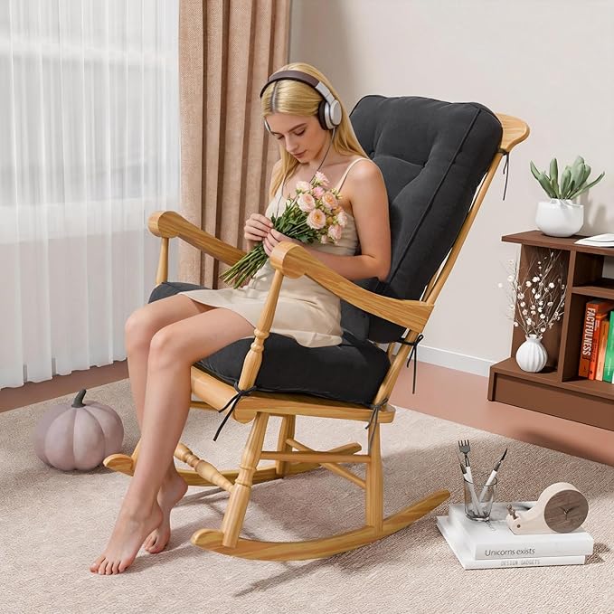 Rocking Chair Cushions with Pillow, Waterproof and Fade-Resistant Thicken - Image 7
