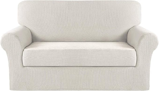 Turquoize Stretch Sofa Slipcover 2 Pieces Sofa Cover Couch Cover by Turquoize