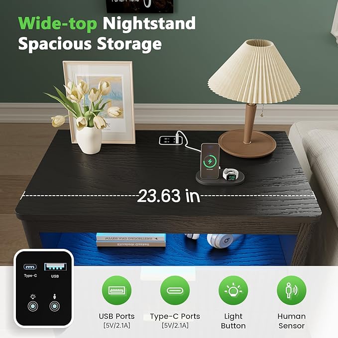 WOOVIVS End Table Set of 2 - Image 6