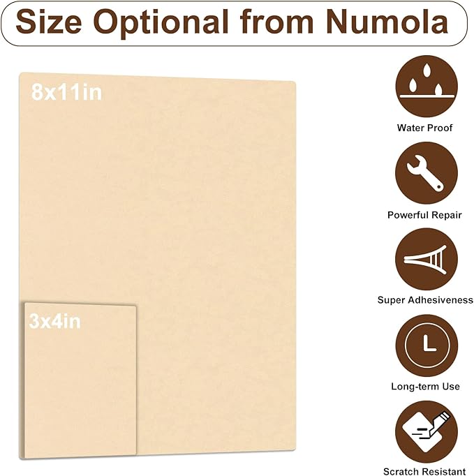 Numola Leather Repair Patch 8×11 inch Self-Adhesive Leather Repair Tape - Image 2