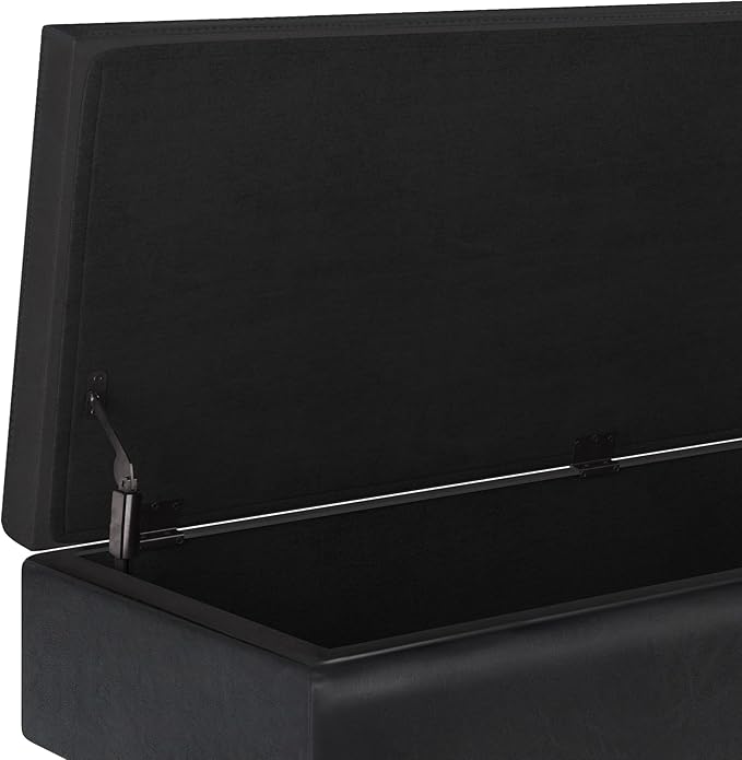 SIMPLIHOME Owen Rectangular Storage Ottoman - Image 7