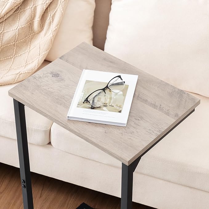 AMHANCIBLE C Shaped End Tables Set of 2, Couch Side Tables that Slide Under Sofa - Image 7