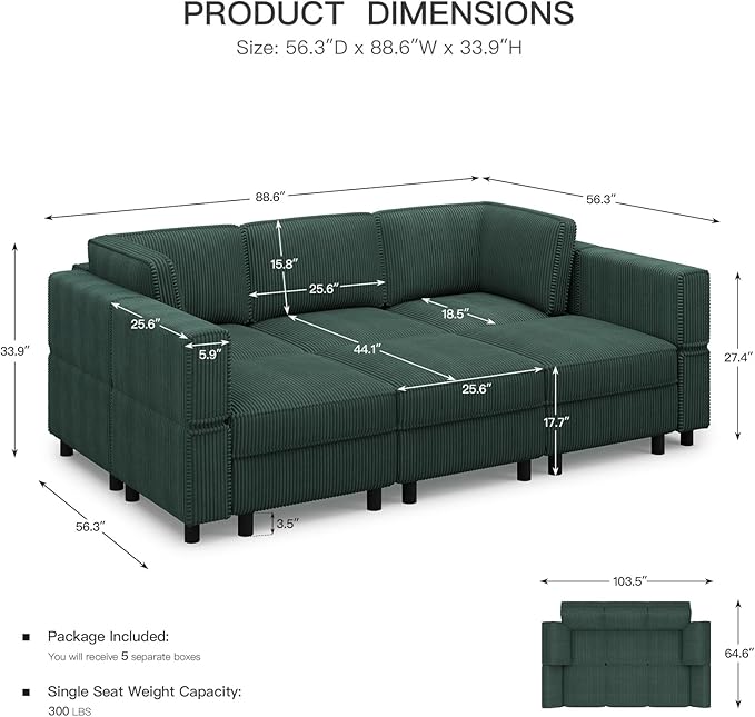 Belffin Modular Sectional Sofa - Image 2