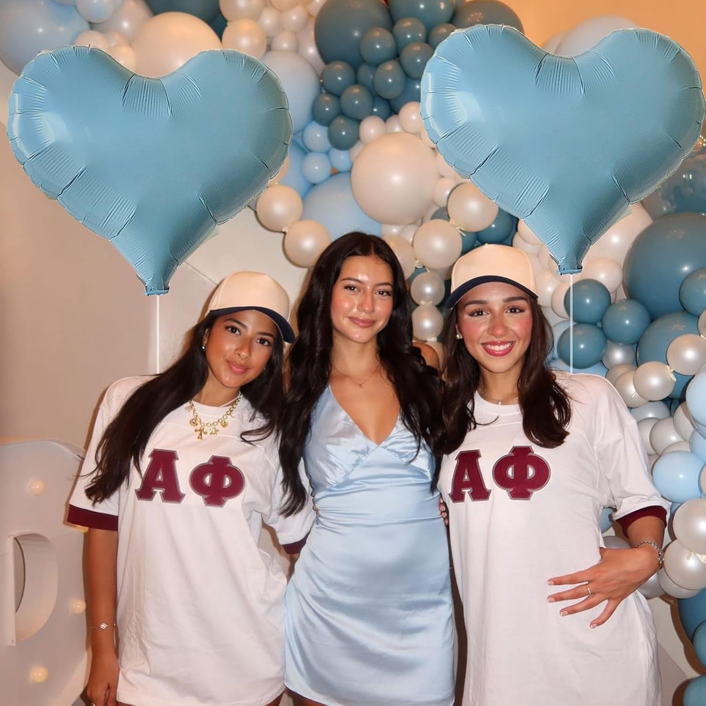 Blue Heart Balloons,24Inch Large Baby Blue Heart Foil Balloons for Valentine's Day Birthday Wedding Baby Shower Anniversary Party Decorations