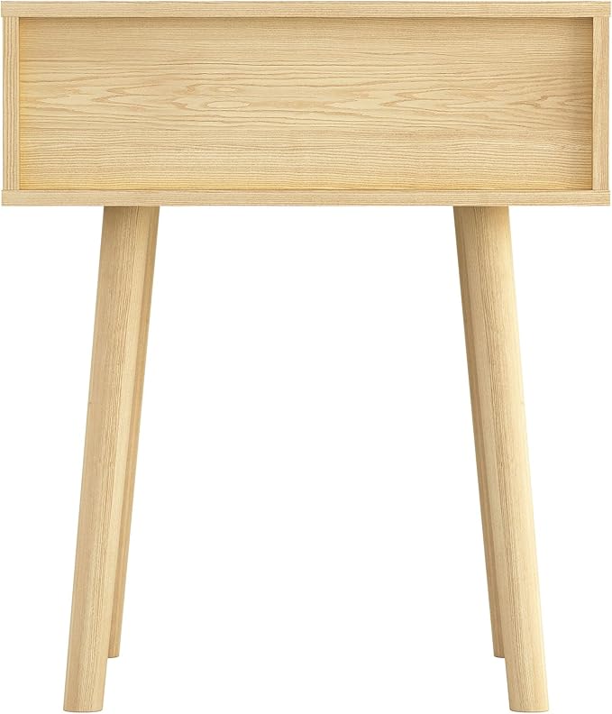 Atlantic Loft & Luv Remy Boho Mid-Century Natural Storage Drawer, Finish Rattan - Image 5