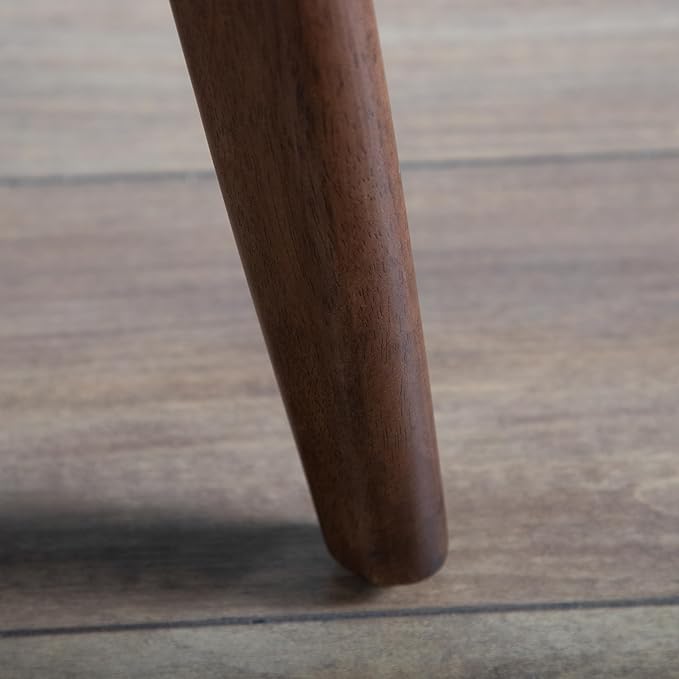 Furniture of America Callum Mid-Century Modern Solid Wood 2 Piece Brown Round - Image 22