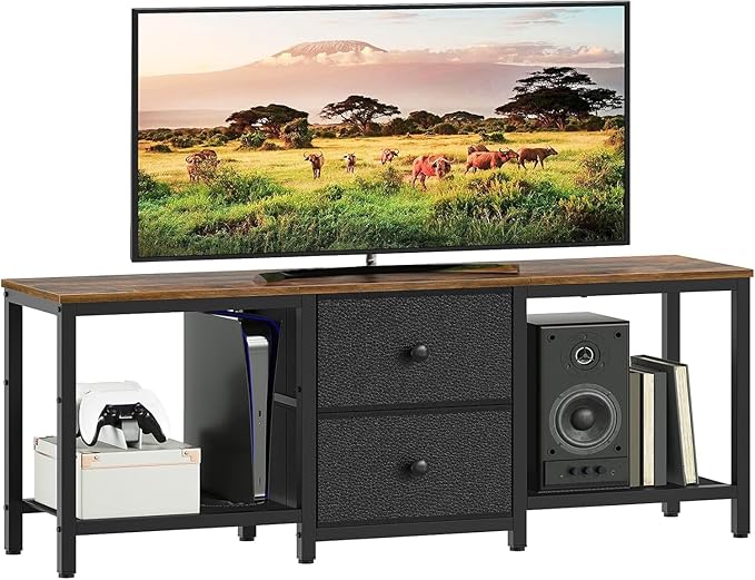 YATINEY TV Stand for TVs up to 55", Entertainment Center by Yatiney