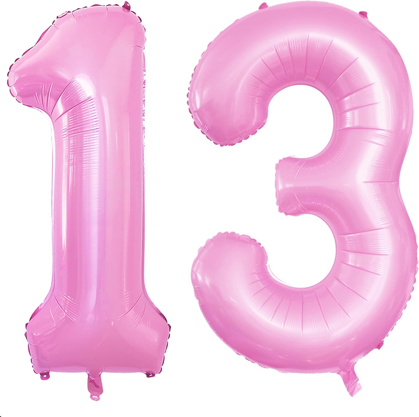 GOER Number 13 Balloons for 13th Birthday Sweet 13 Party Decorations,42 Inch Jumbo Foil Helium 31 Balloons for 31st Birthday Party Decoration (Light Pink)
