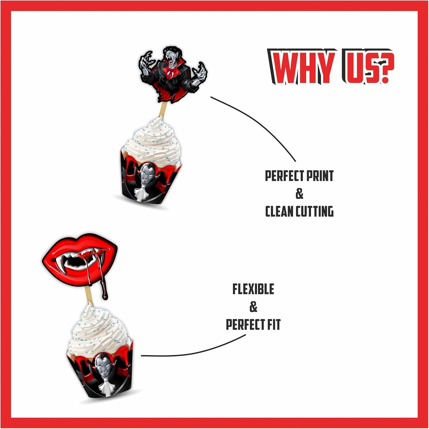 Seyal® Vampre Cupcake Wrapper