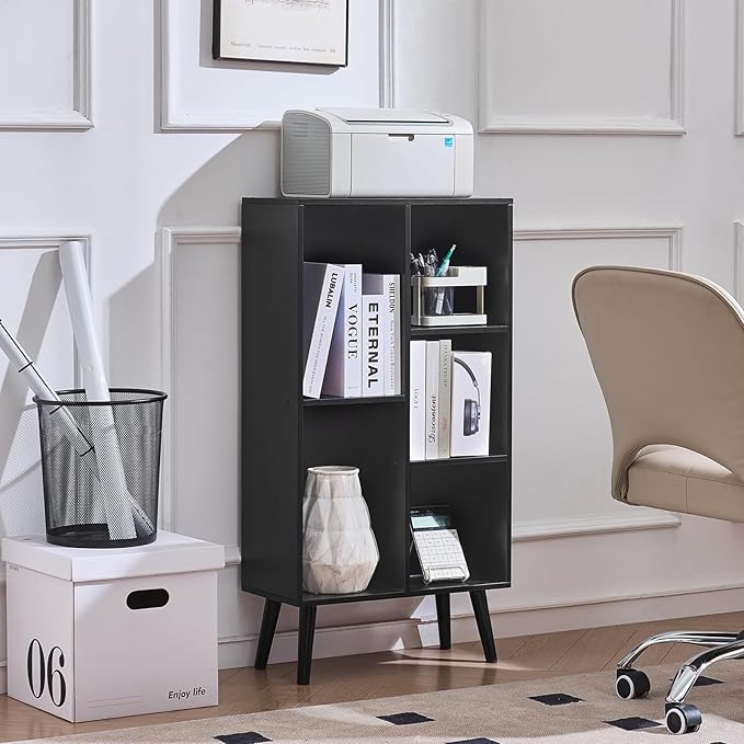 LEYAOYAO 5 Cube Bookshelf 3-Tier Bookcase - Image 3