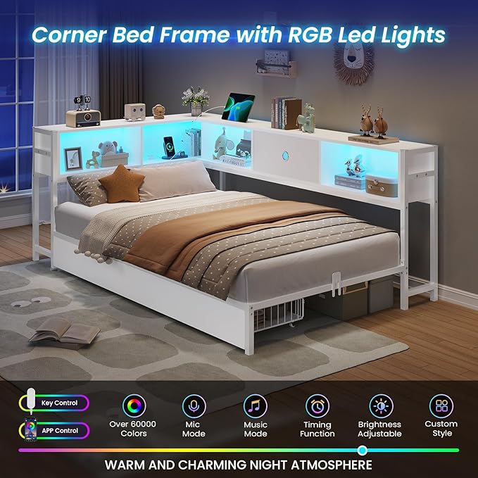 DICTAC Twin Corner Bed Frame - Image 4