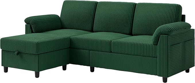 Vongrasig Convertible Sectional Couch, 3 Seat L Shaped Sofa - Image 8