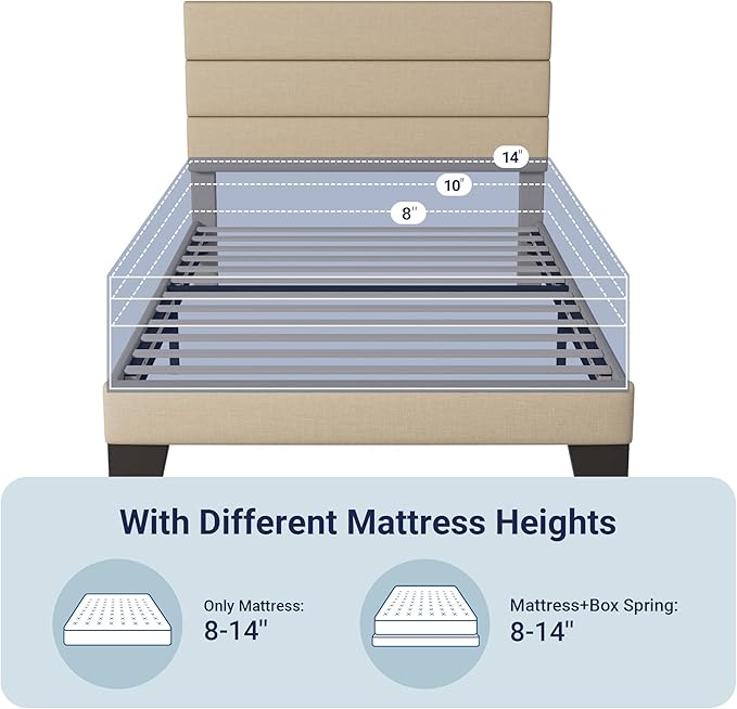 Allewie Twin Size Platform Bed Frame - Image 7