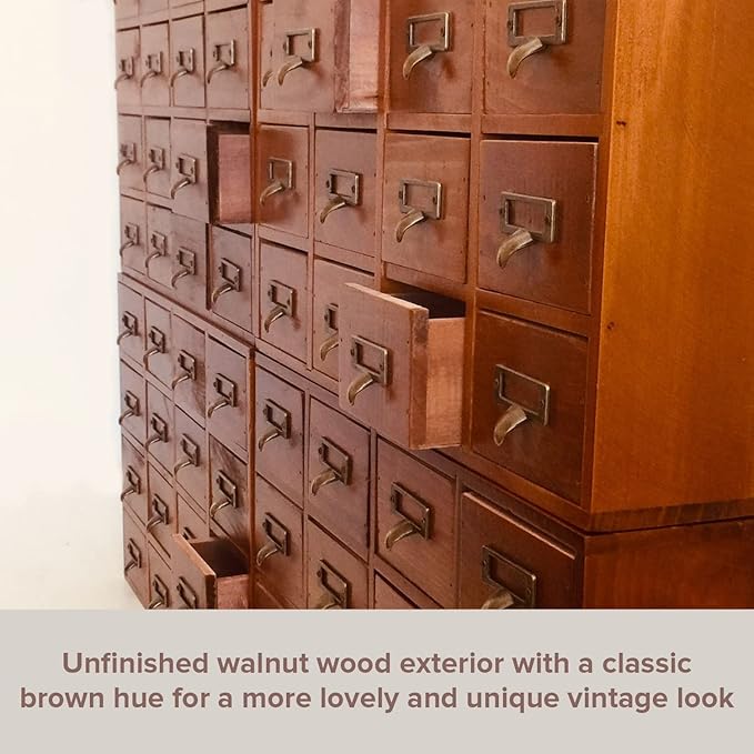Huge Modular Stackable Against Wall 64-Drawer Apothecary Curio Cabinet Vintage - Image 5