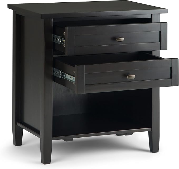 SIMPLIHOME Warm Shaker Bedside Table - Image 4