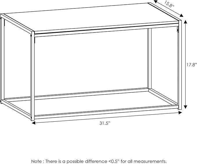Furinno Camus Modern Living Room Coffee Table - Image 3