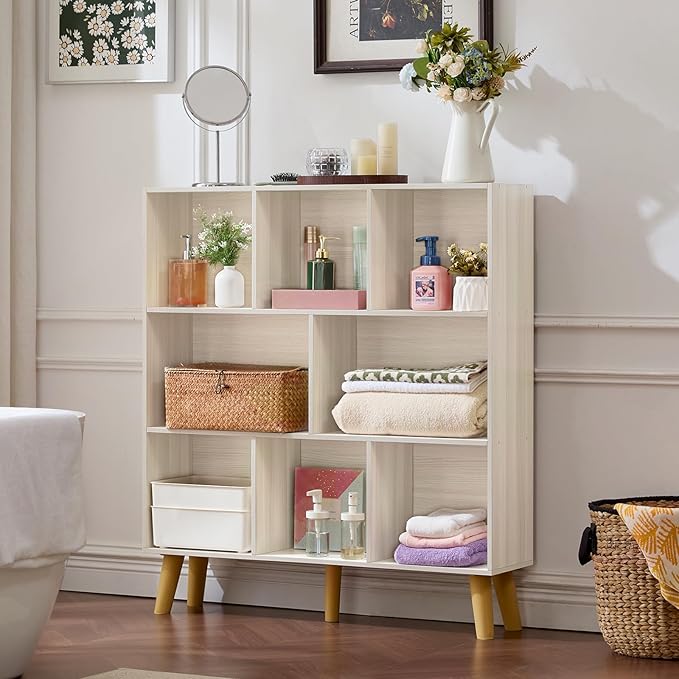 LEYAOYAO 8 Cube Bookshelf, 3 Tier Bookcase - Image 8