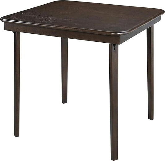 MECO Stakmore Classic Straight Edge Wood Folding Table, No Assembly Required by Stakmore