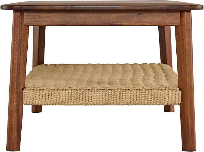 Alaterre Furniture Calais 48 Inch Rectangular Solid Wood Coffee Table - Image 9