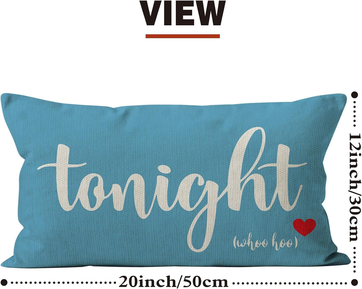 Mancheng-zi Bridal Shower Pillow Covers, Bachelorette & Wedding Gifts - Funny Throw Pillows for Bedroom (Blue, 12x20)