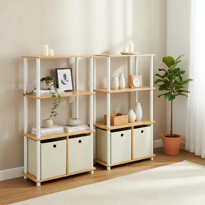 Furinno Go Green 4-Tier Multipurpose Storage Rack Shelving Unit - Image 4
