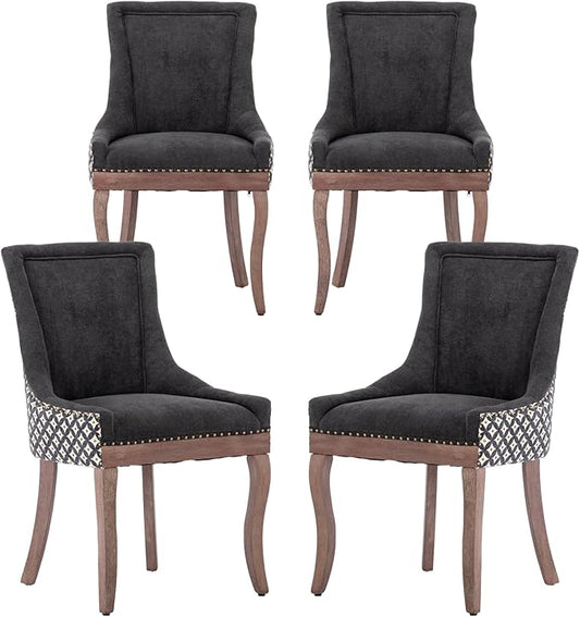 Modern Dining Chairs Set of 4, High Back Dining Chairs Side Chairs by MZDOO