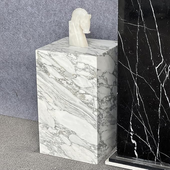 Luxury Marble Side Table, Square End Table - Image 6