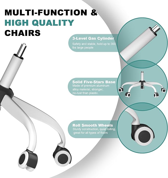 Mimoglad Office Chair, Comfy Desk Chair - Image 6