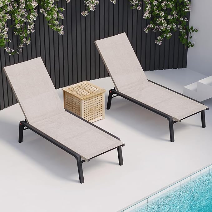 Patio Chaise Lounge Set of 2 - Image 6