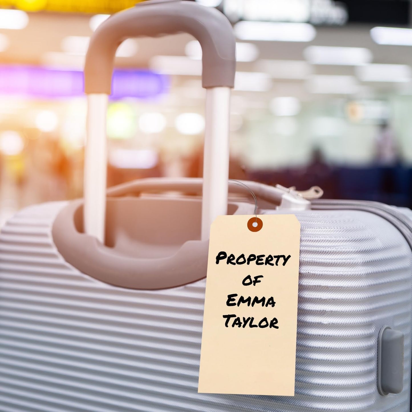 SmartSign Blank Manila Shipping Tags with Wire, Size-12, Pack of 50, 15pt Thick Prewired Cardstock Tag, 8 x 4 inch Paper Hang Tags with Reinforced Fiber Patch