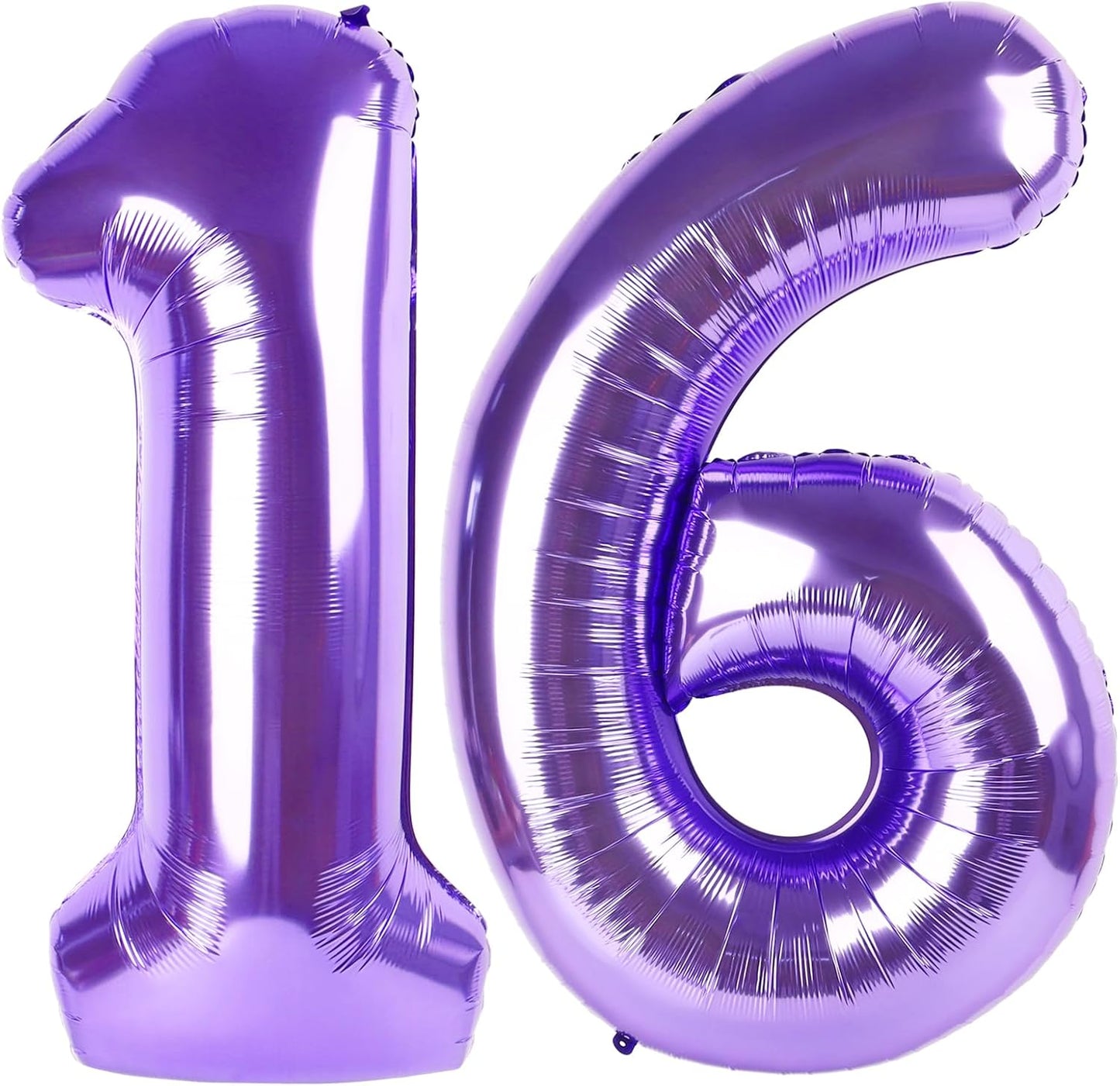 Purple Number 16 Balloon