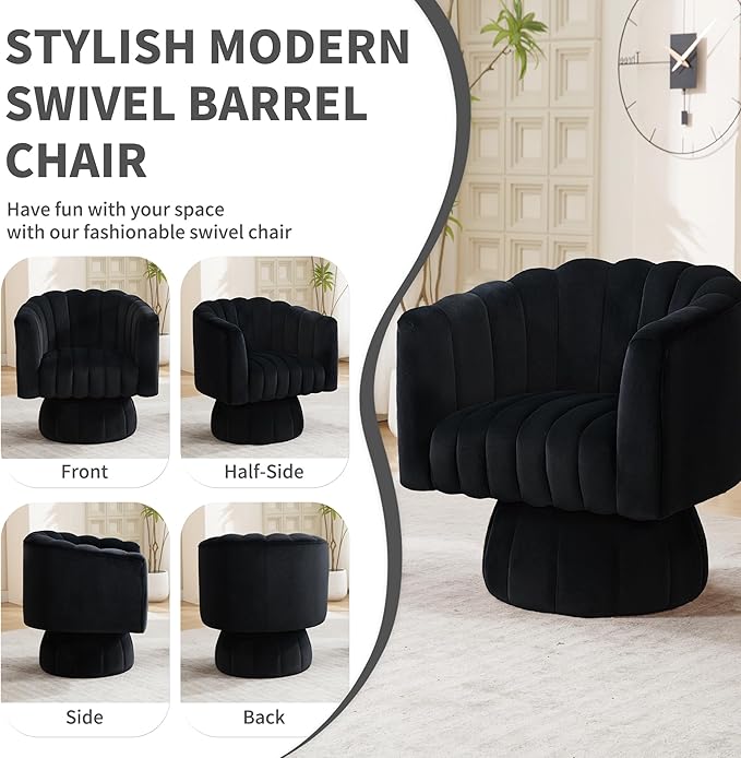 Swivel Accent Barrel Round Chair - Image 6