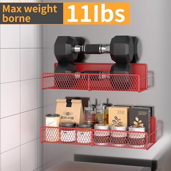 DTUQYX Magnetic Spice Rack for Refrigerator, 4 Pack 100% Metal Strong Magnet - Image 3