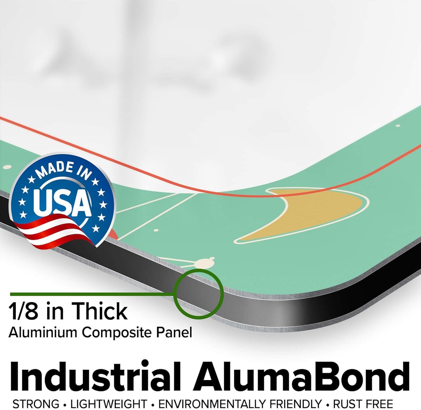 Custom Sign, Custom Street Sign, 11 Font Colors, 13 Font Styles, 4 Hole Options, 22 Sizes, 24x30 Inches, Rust Free DiBound, Fade Resistant, Made in USA by My Sign Center (Mid-Century Modern 2)